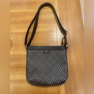 Excellent Condition Fossil Geometric Print Shoulder Bag